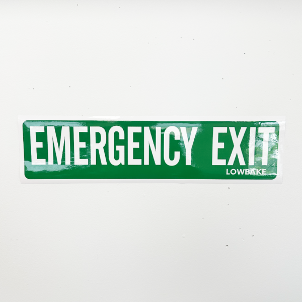 Sticker - Emergency Exit